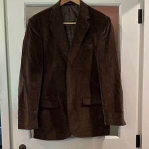 Stafford Rich Brown Velvet Blazer